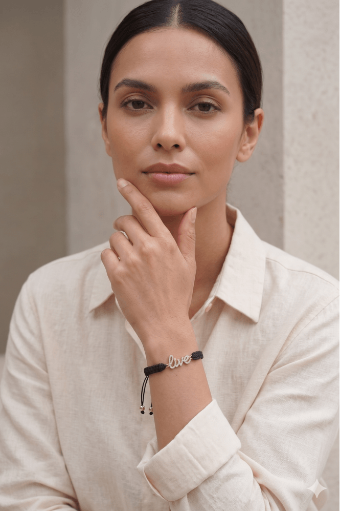 Majique London Crystal Clear Live Bracelet