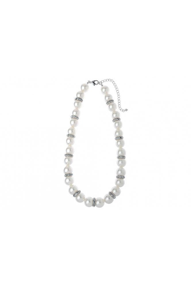 Majique London Crystal-Embellished Pearl Harmony Necklace
