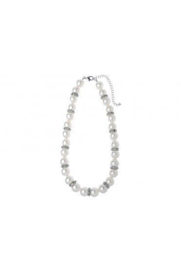 Crystal-Embellished Pearl Harmony Necklace