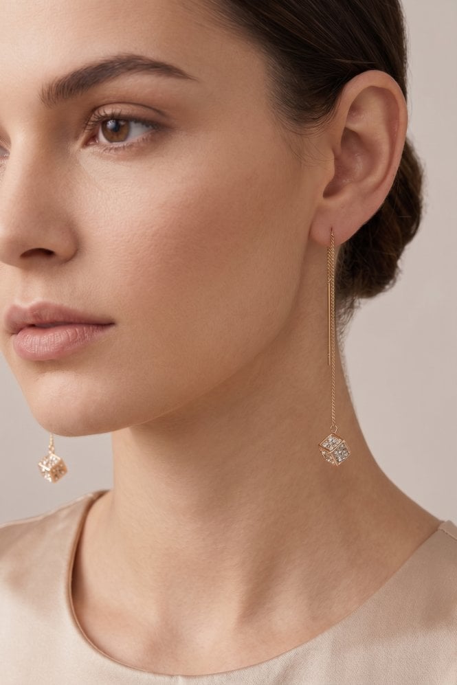 Majique London Crystal Glide Drop Earring