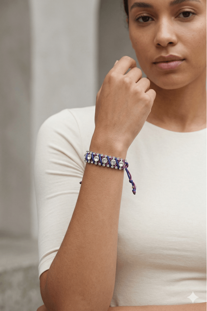 Majique London Crystal Glow Strand Bracelet