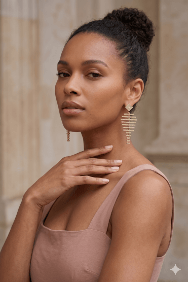 Crystal Lattice Glam Earring