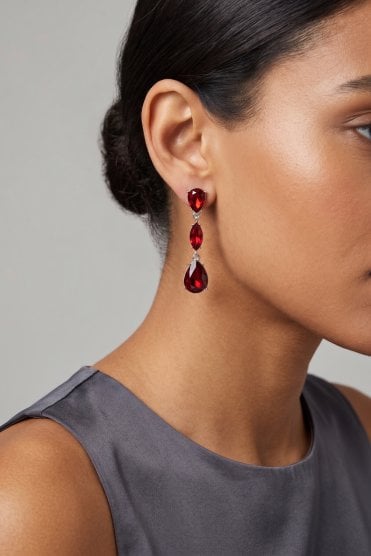 Dazzle Drip Crystal Statement Earring