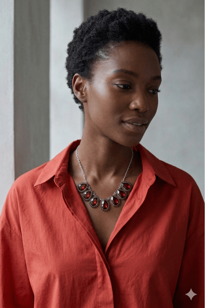 Majique London Dazzle Drop Chain Necklace