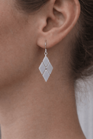 Diamond Dazzle Fish Hook Earring