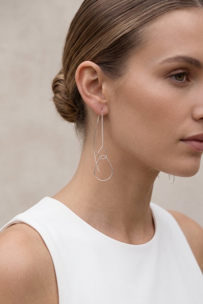 Majique London Double Drop Flow Earring