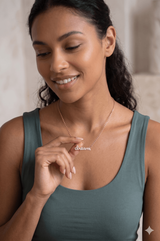 Majique London Dream Big Crystal Necklace