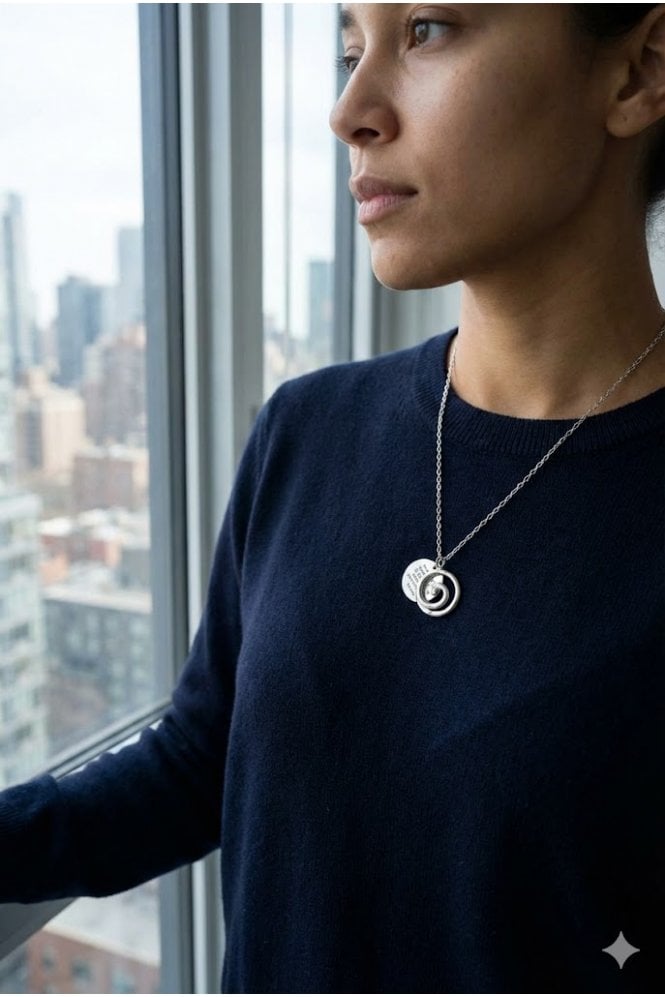 Majique London Dream Chaser Silver Necklace
