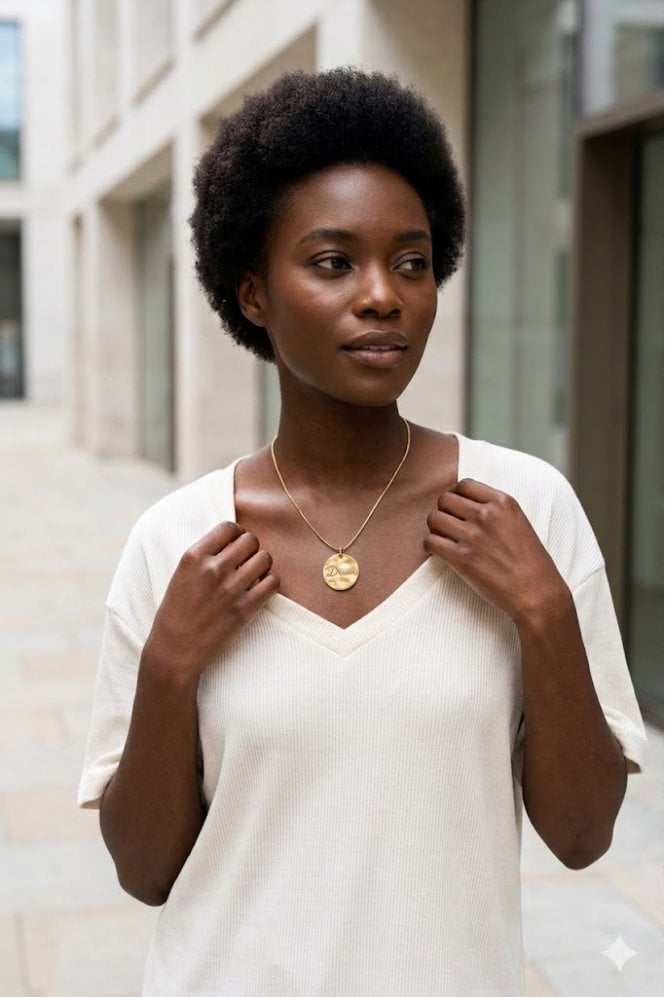 Majique London Dream Weaver Antique Gold Snake Chain Necklace