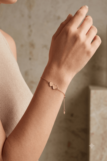 Dual Love Fusion Heart Bracelet