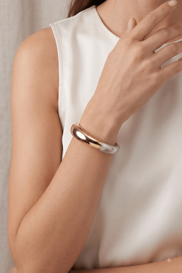 Dual Tone Hinge Bracelet