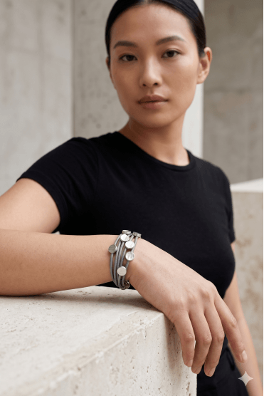 Edge Elegance Multi Row Bracelet