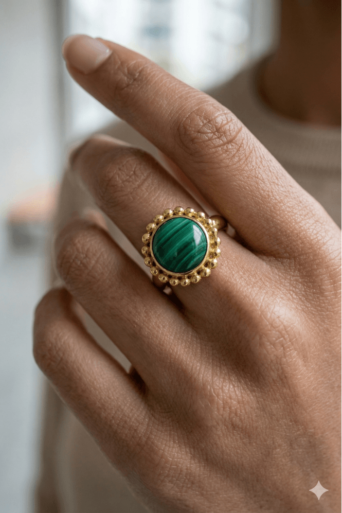 Majique London Emerald Glow Ring