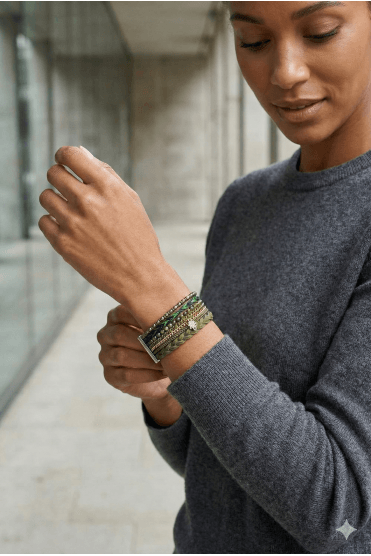 Emerald Weave Bracelet