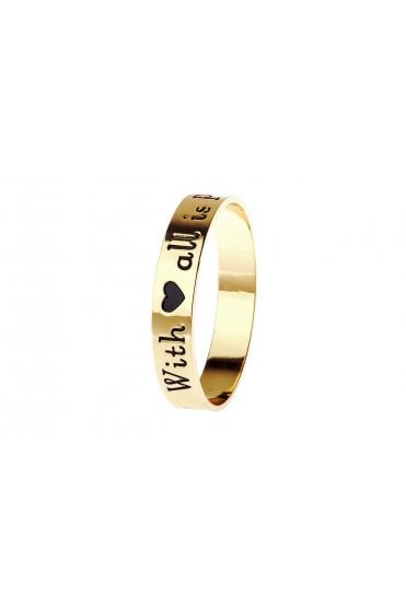 Endless Possibilities Gold Message Bangle