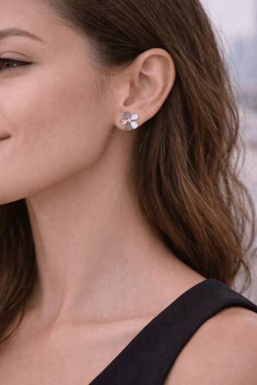 Floral Texture Stud Earring