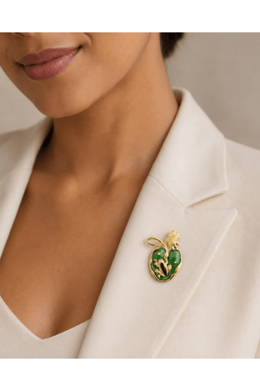 Frog Bloom Brooch
