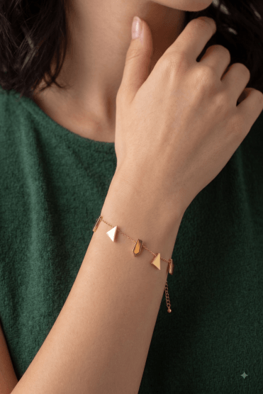 Geo Edge Bar Bracelet