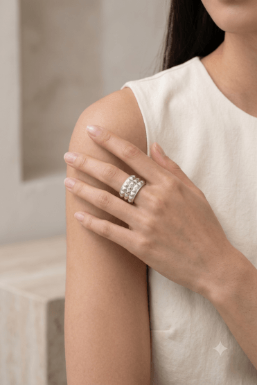 Geo Pyramid Ring