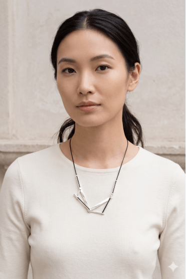 Geometric Chic Cord Necklace