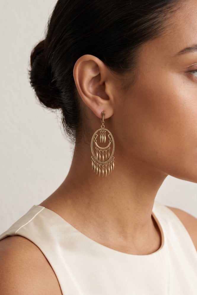 Majique London Glam Chandelier Statement Earrings