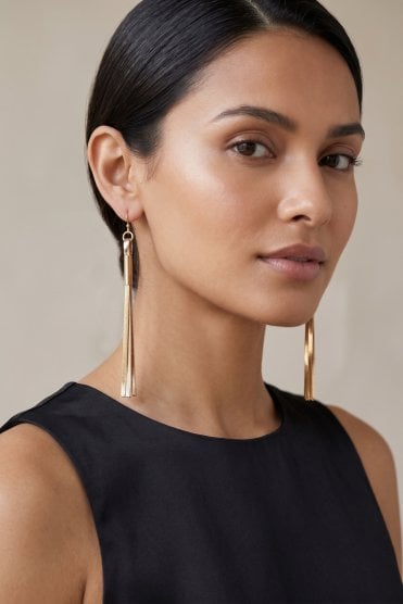 Glamorous Cascade Fusion Elegance Fish Hook Earring With Tassel Drop