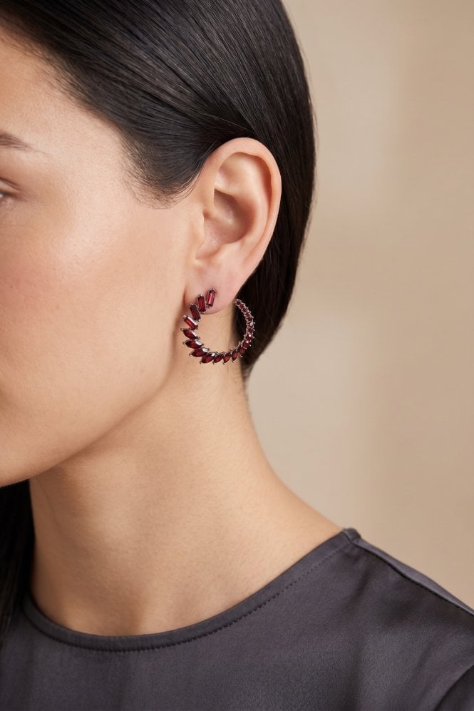 Majique London Glamstone Hoop Earring