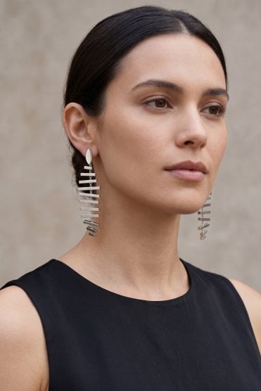 Gleam Drop Bar Earring