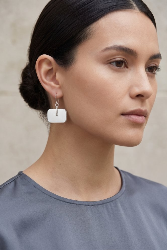Majique London Gleam Square Earring
