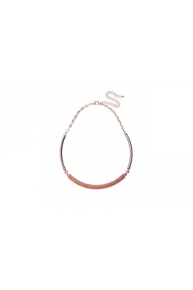 Majique London Glow Mesh Curve Necklace