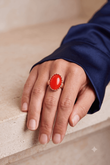 Gold Gemstone Stretch Ring