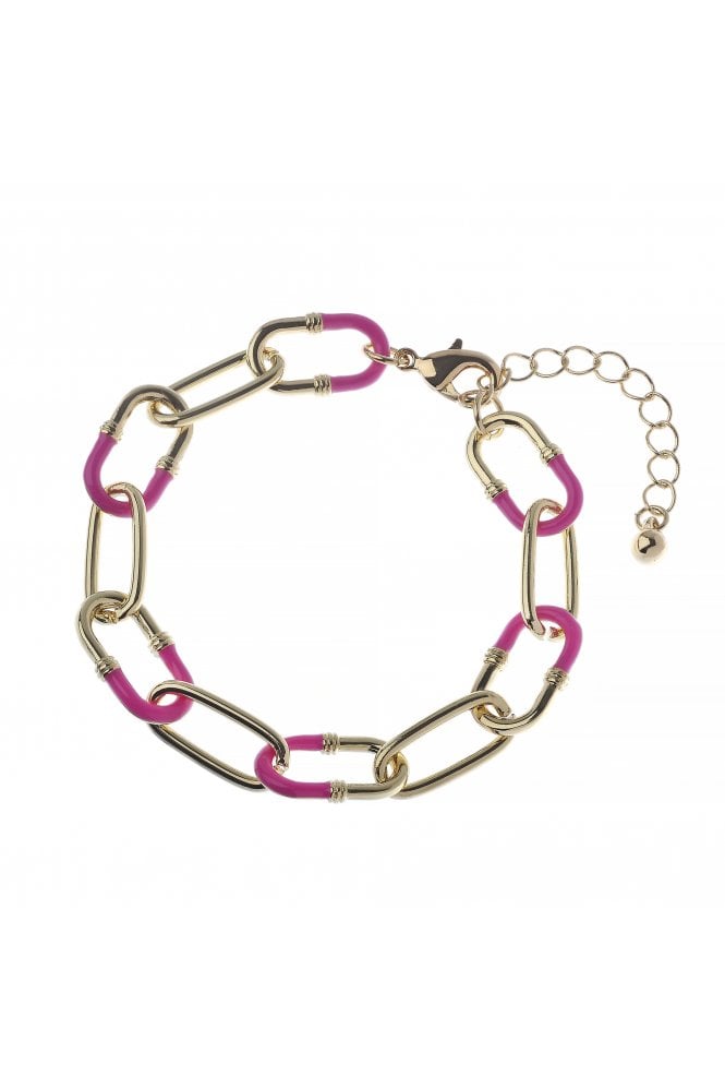 Majique London Golden Edge Paper Link Bracelet