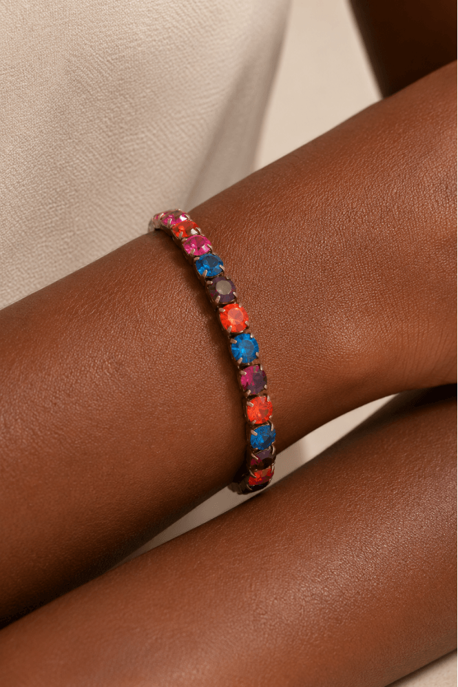 Majique London Golden Shine Crystal Bracelet