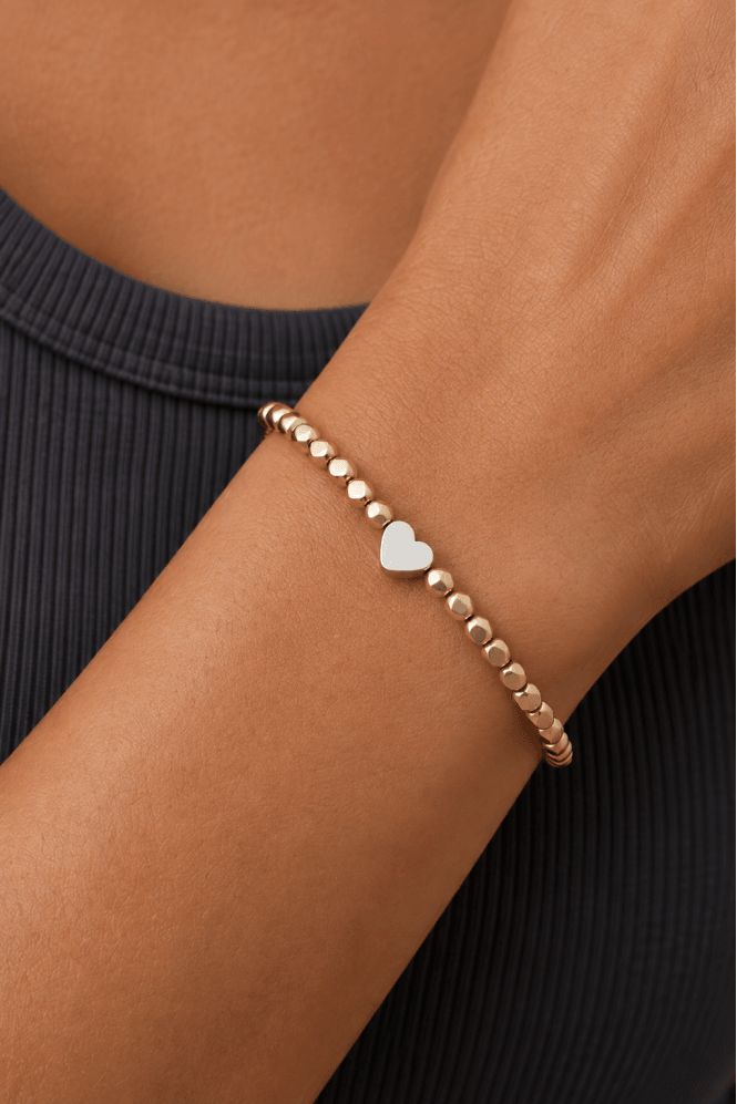 Majique London Heartfelt Bead Charm Bracelet