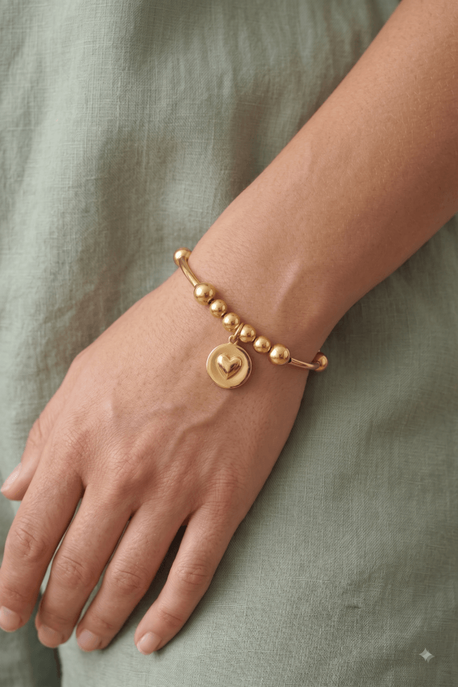 Majique London Heartfelt Tube Bracelet
