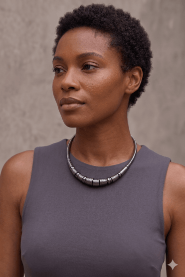 Hematite Twist Choker