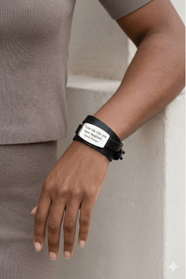 Imagined Life Leather Bracelet
