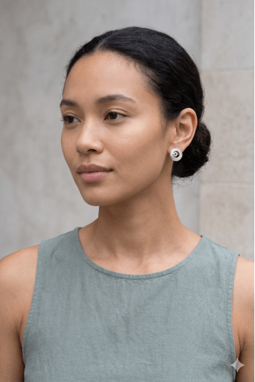 Islamic Crescent & Star Stud Earring