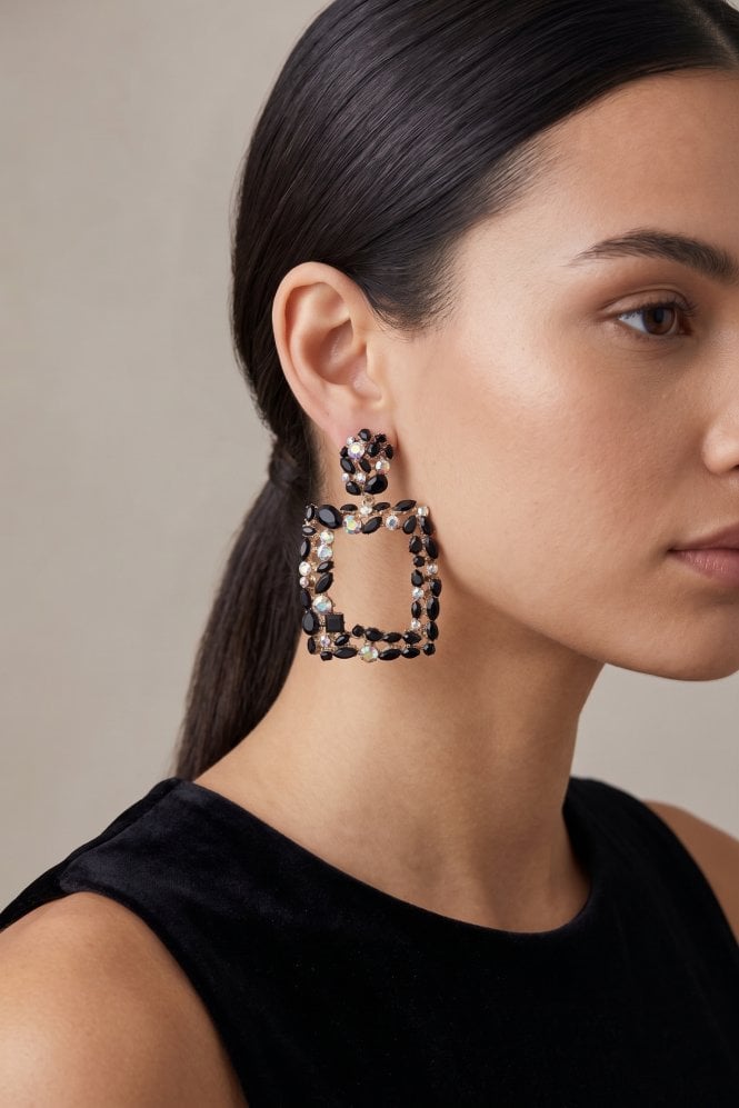 Majique London Jet Set Geometric Statement Dangler