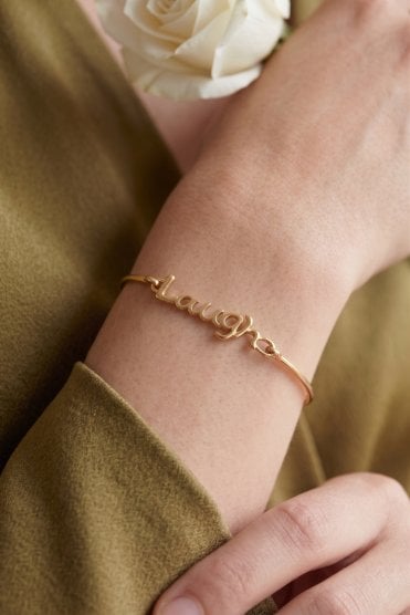 Joyful Laugh Wire Bracelet