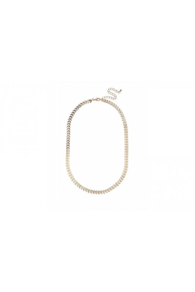 Majique London Leaf-Link Chain Necklace