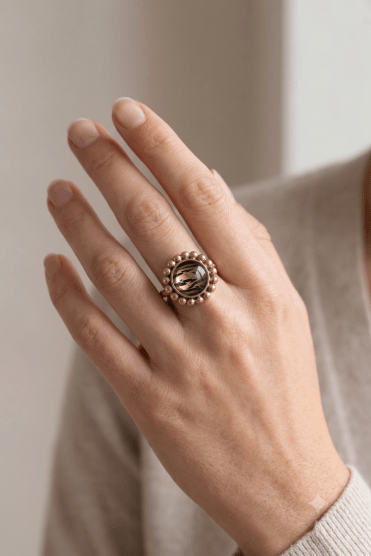 Leopard Luxe Round Ring
