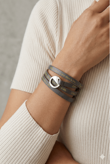 Life In Love Leather Bracelet