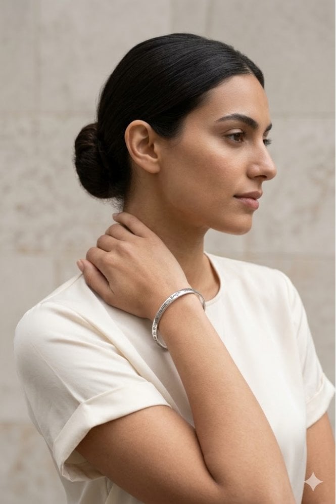 Majique London Life & Love Inspirational Bangle