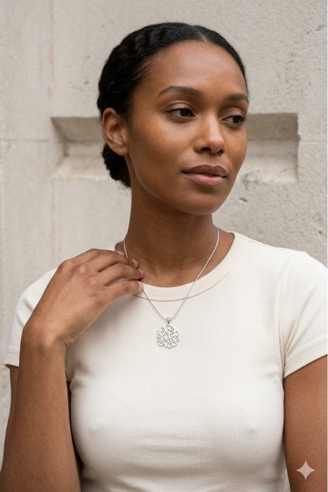 Majique London Love & Be Loved Snake Chain Necklace