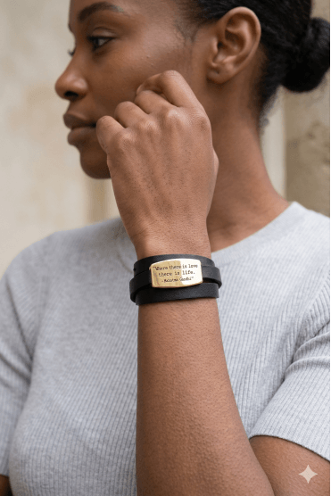 Love Life Leather Bracelet