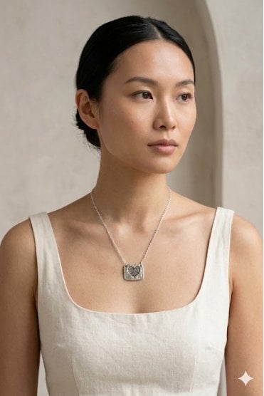 Love Locket Link Chain Necklace