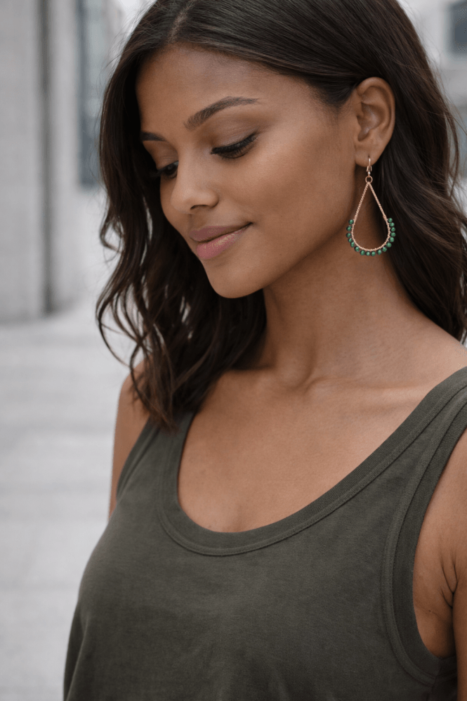 Majique London Lush Radiance Teardrop Earring