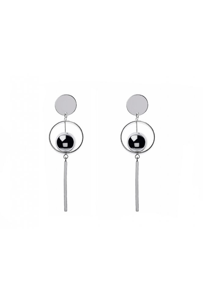 Majique London Luxe Ball Circle Drop Earring