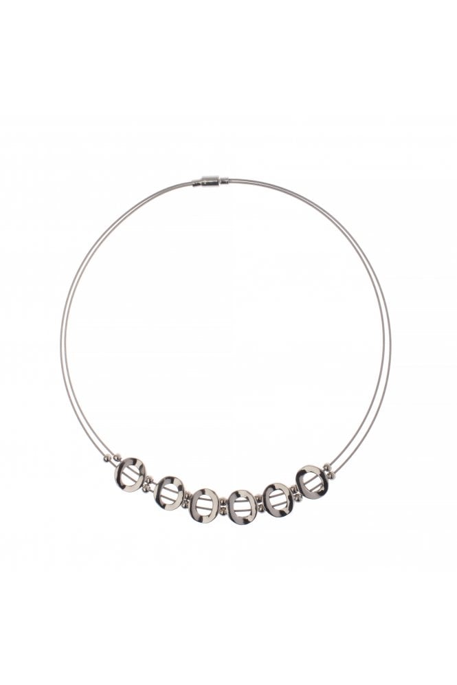 Majique London Luxe Circle Wire Necklace
